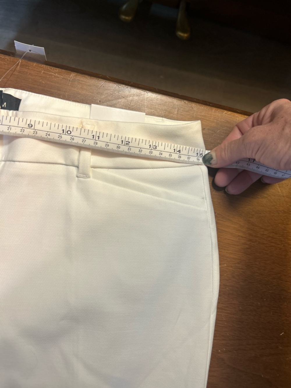 White House Black Market White Straight Dress Pants - Picture 7 of 8